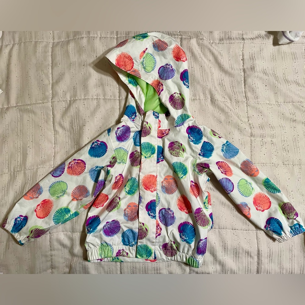 The North Face girls raincoat 18-24m